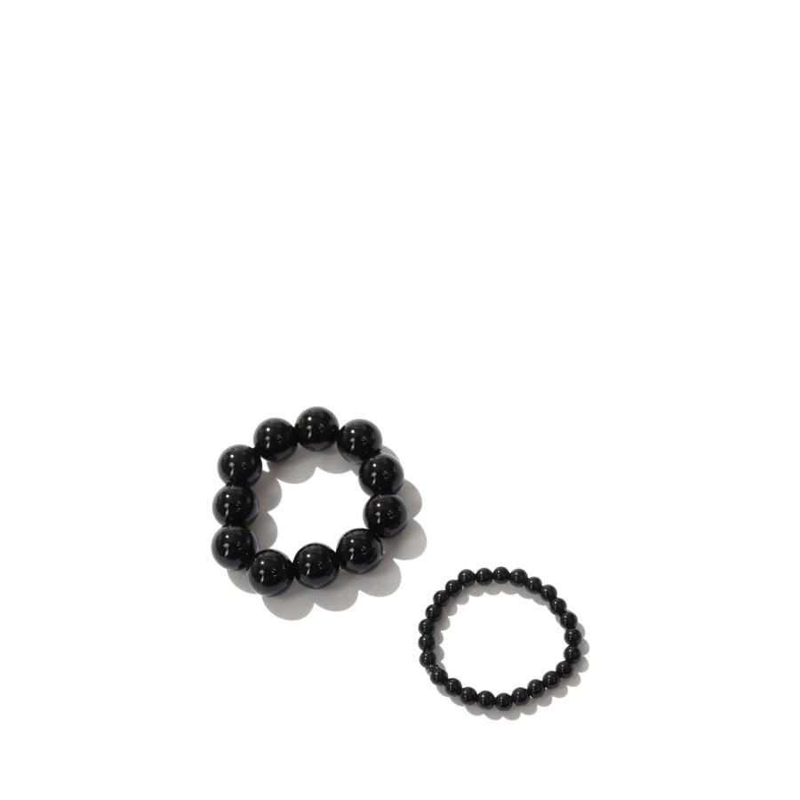 2set Orb Stone Ring -BLACK (12610908) Todayful(トゥデイフル) | TODAYFUL