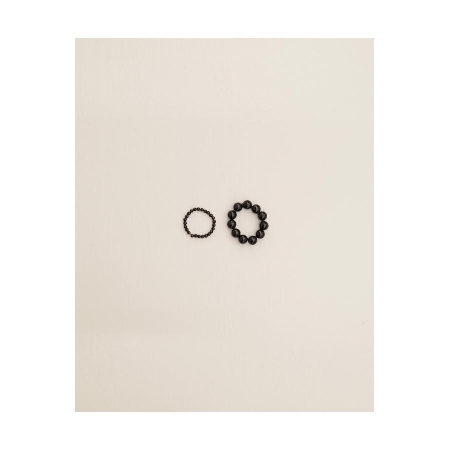 2set Orb Stone Ring -BLACK (12610908) Todayful(トゥデイフル) | TODAYFUL | 03