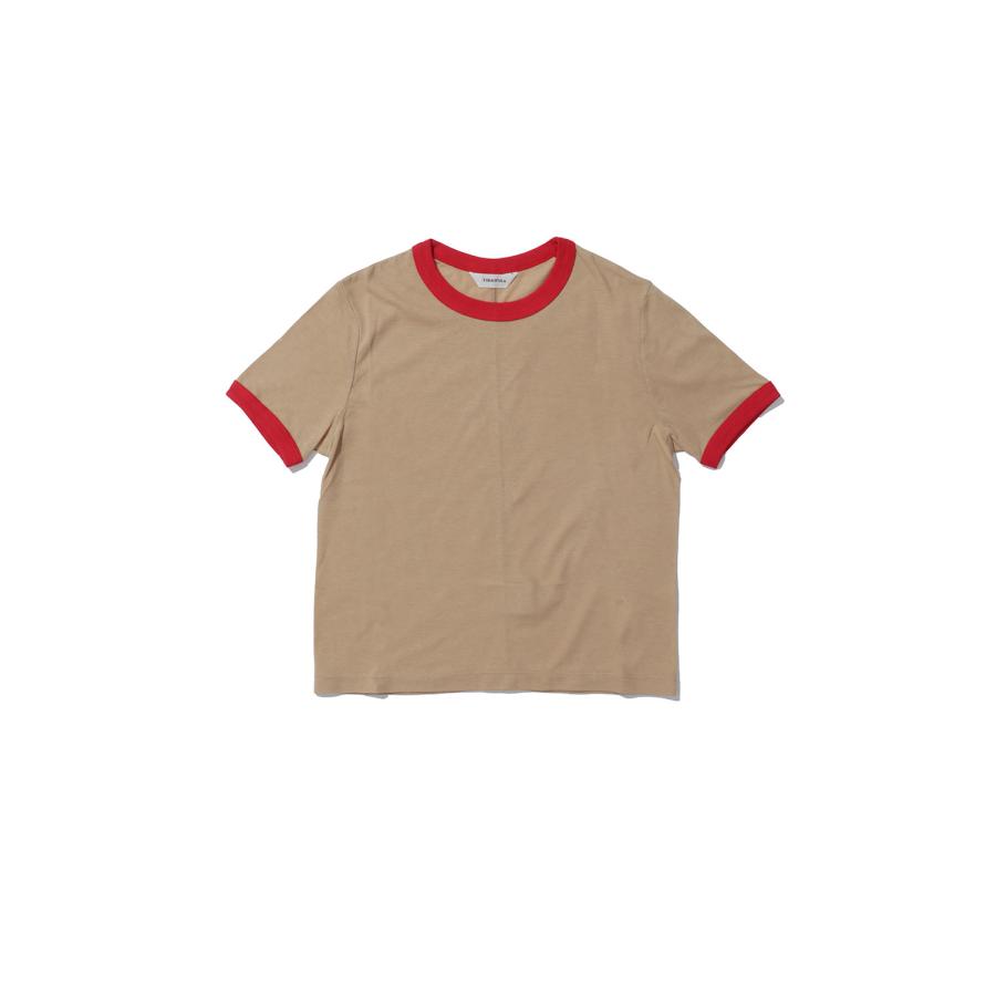 Compact Ringer Tee -BEIGE (12610610) Todayful(トゥデイフル) | TODAYFUL