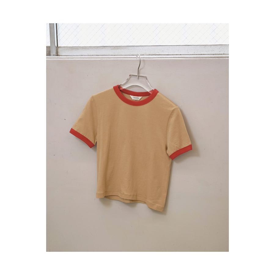 【SALE】Compact Ringer Tee -BEIGE (12610610) Todayful(トゥデイフル) | TODAYFUL | 01