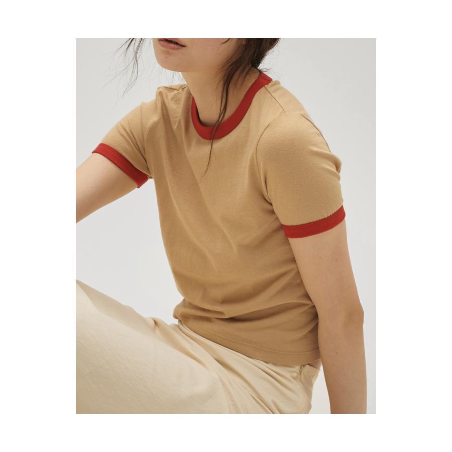 【SALE】Compact Ringer Tee -BEIGE (12610610) Todayful(トゥデイフル) | TODAYFUL | 02