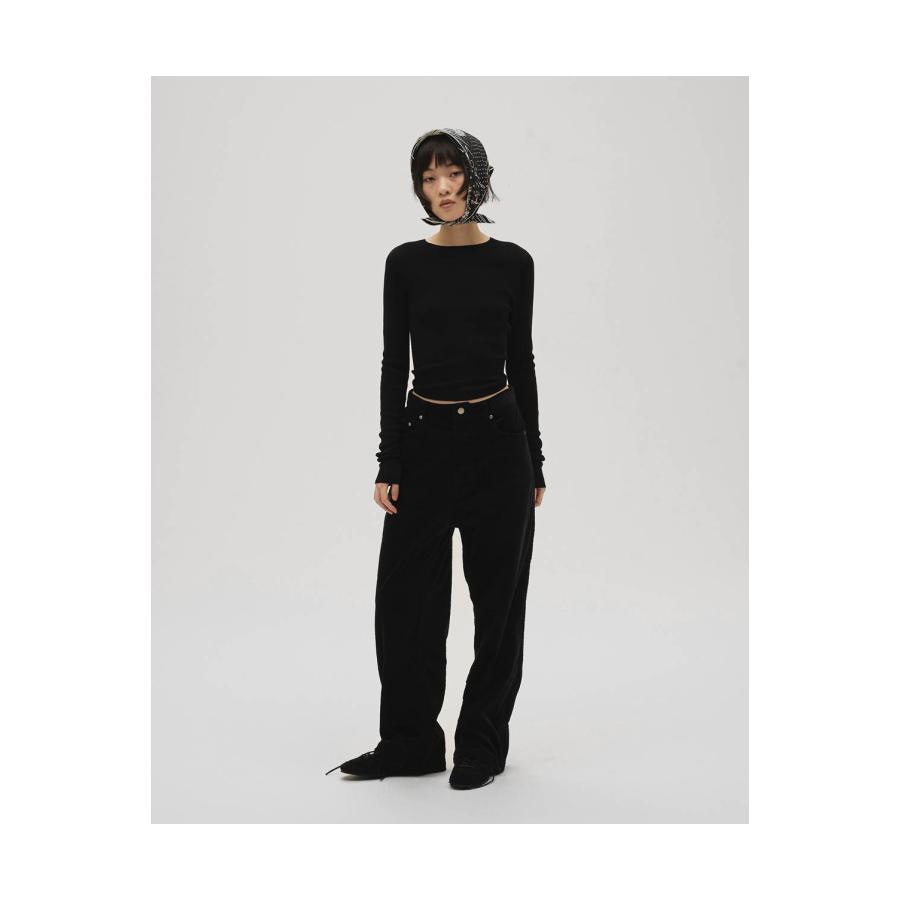 Compact Smooth Knit -BLACK  (12610510) Todayful(トゥデイフル) | TODAYFUL | 01