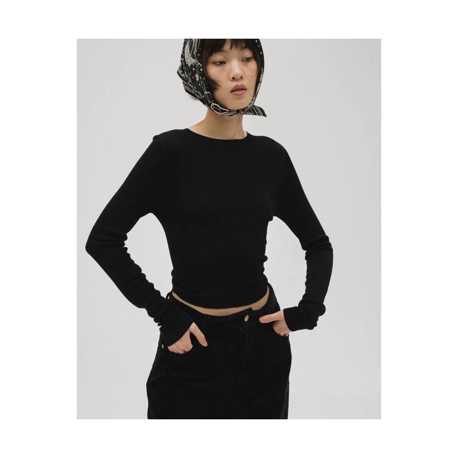 Compact Smooth Knit -BLACK  (12610510) Todayful(トゥデイフル) | TODAYFUL | 02