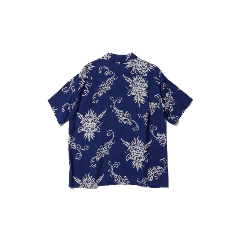 TIKI S/S RAYON HAWAIIAN SHIRT - NAVY (SS39611 ) SUN SURF(サンサーフ) |  | 01
