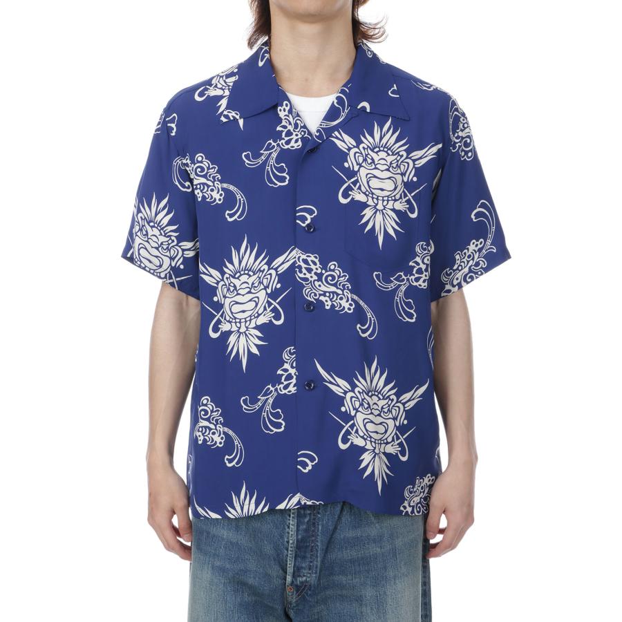 TIKI S/S RAYON HAWAIIAN SHIRT - NAVY (SS39611 ) SUN SURF(サンサーフ) |  | 02