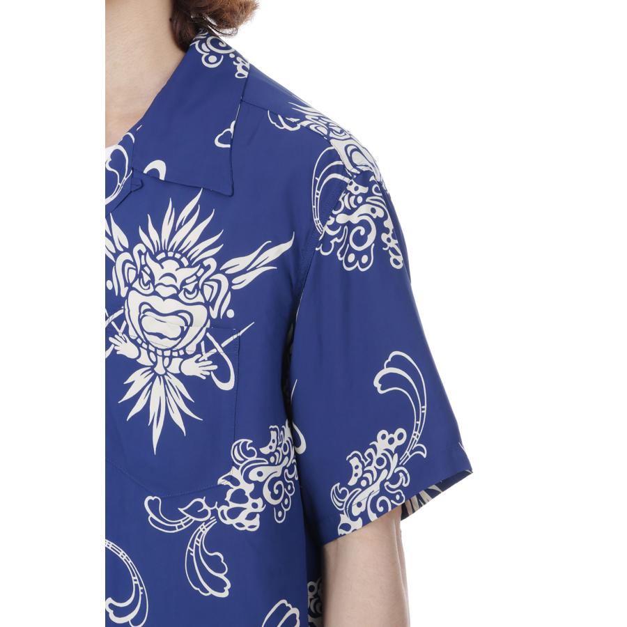 TIKI S/S RAYON HAWAIIAN SHIRT - NAVY (SS39611 ) SUN SURF(サンサーフ) |  | 05