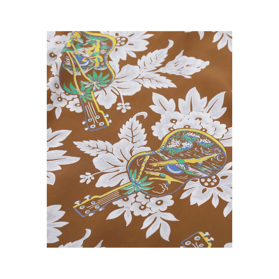 UKULELE MELODY S/S RAYON HAWAIIAN SHIRT - BROWN (SS39613) SUN SURF(サンサーフ) |  | 01