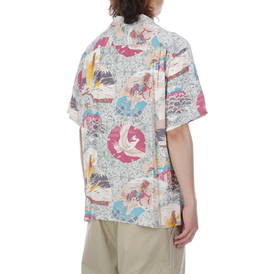 JAPANESE QUAINT DESIGN S/S RAYON HAWAIIAN SHIRT - GRAY (SS39614 ) SUN SURF(サンサーフ) |  | 04