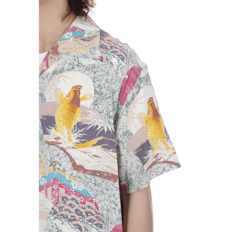 JAPANESE QUAINT DESIGN S/S RAYON HAWAIIAN SHIRT - GRAY (SS39614 ) SUN SURF(サンサーフ) |  | 05