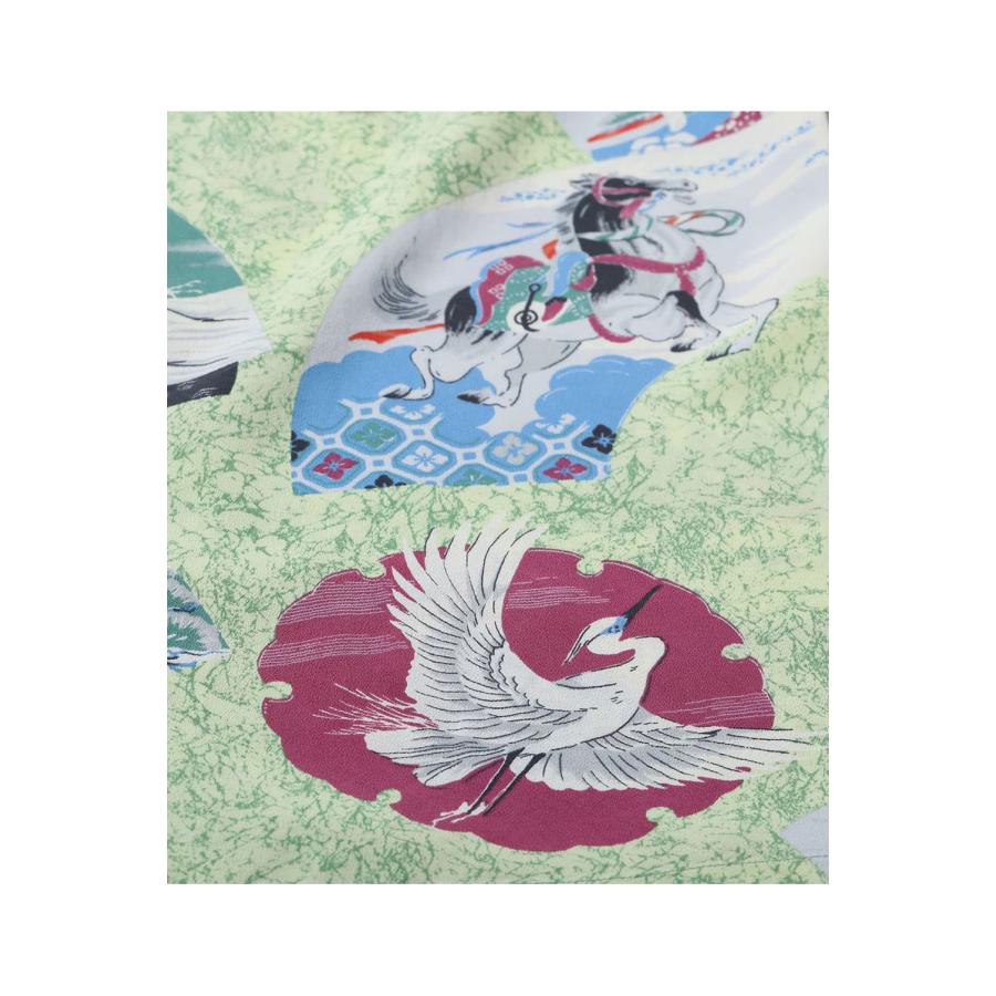 JAPANESE QUAINT DESIGN S/S RAYON HAWAIIAN SHIRT - GREEN (SS39614 ) SUN SURF(サンサーフ) |  | 06