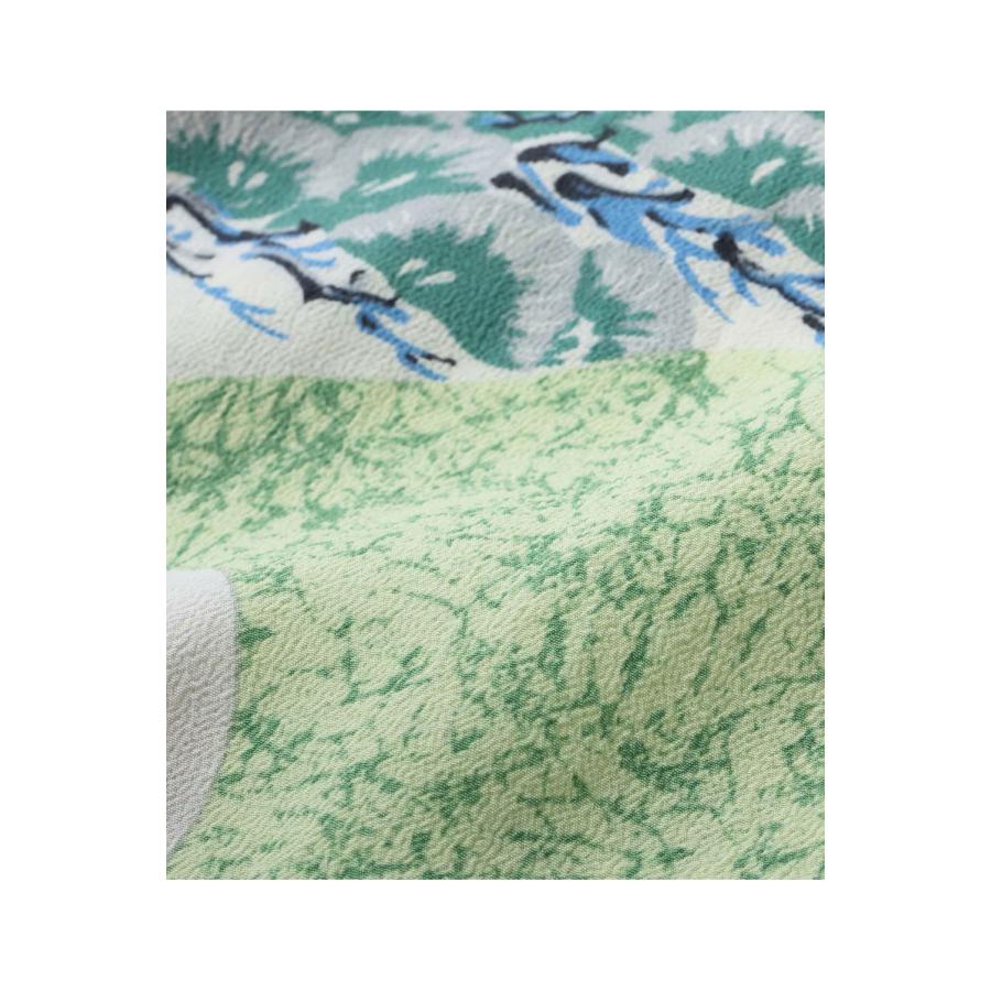 JAPANESE QUAINT DESIGN S/S RAYON HAWAIIAN SHIRT - GREEN (SS39614 ) SUN SURF(サンサーフ) |  | 07