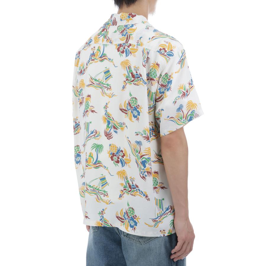 ISLAND TRIP S/S RAYON HAWAIIAN SHIRT - WHITE (SS39620 ) SUN SURF(サンサーフ) |  | 05