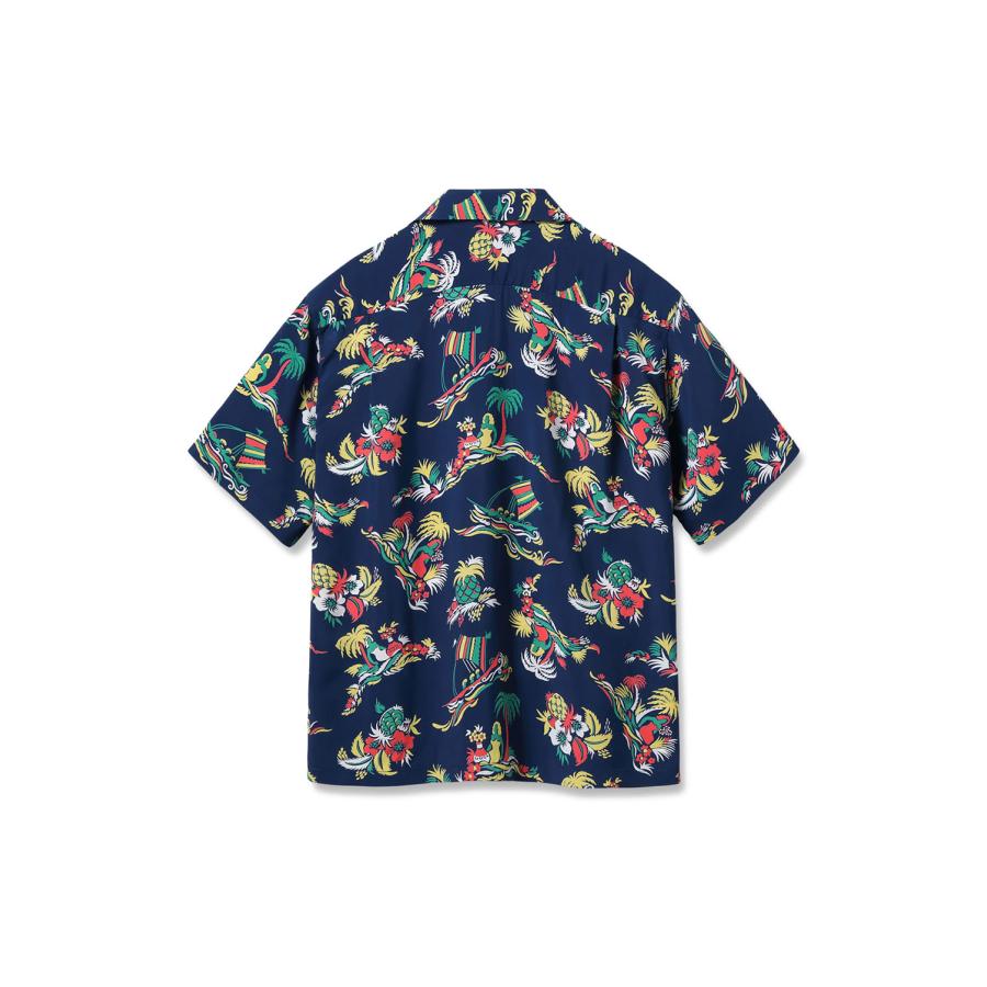 ISLAND TRIP S/S RAYON HAWAIIAN SHIRT - NAVY (SS39620 ) SUN SURF(サンサーフ) |  | 01