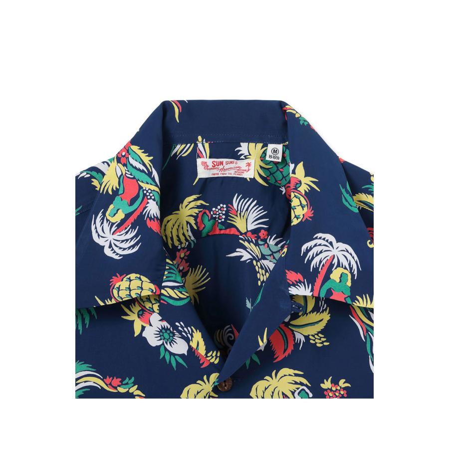 ISLAND TRIP S/S RAYON HAWAIIAN SHIRT - NAVY (SS39620 ) SUN SURF(サンサーフ) |  | 02