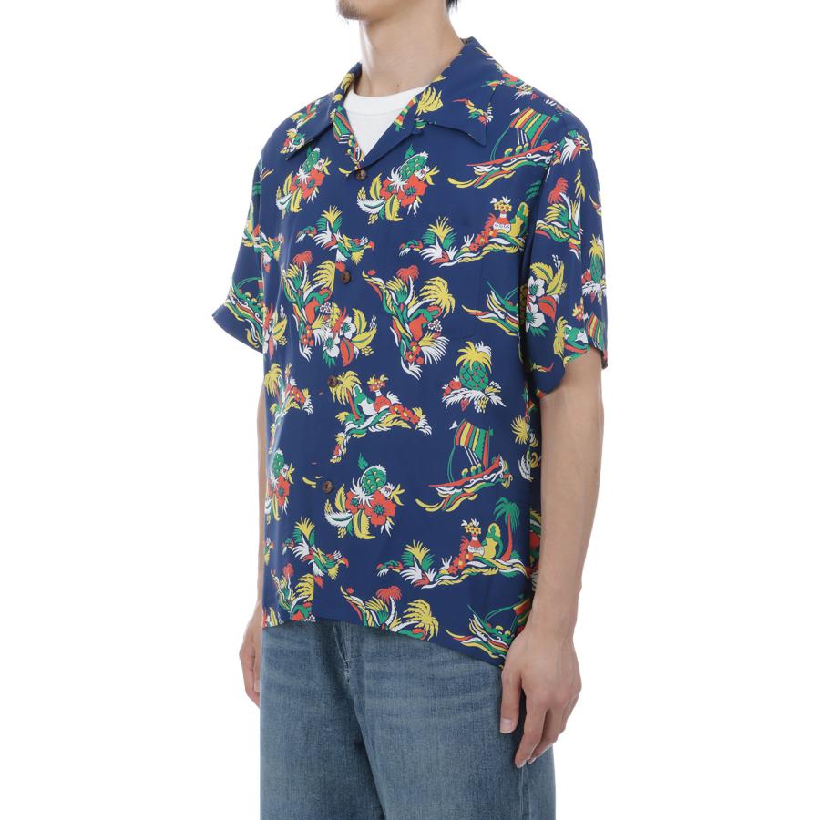 ISLAND TRIP S/S RAYON HAWAIIAN SHIRT - NAVY (SS39620 ) SUN SURF(サンサーフ) |  | 06