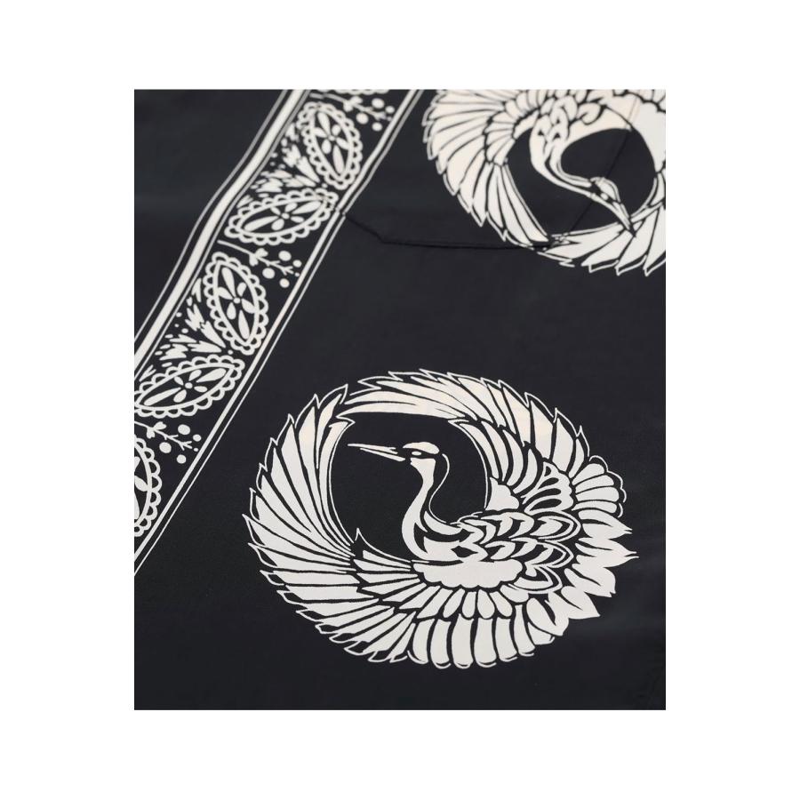 ORIENTAL BORDER S/S RAYON HAWAIIAN SHIRT - BLACK (SS39629) SUN SURF(サンサーフ) |  | 01