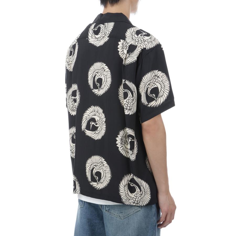 ORIENTAL BORDER S/S RAYON HAWAIIAN SHIRT - BLACK (SS39629) SUN SURF(サンサーフ) |  | 04