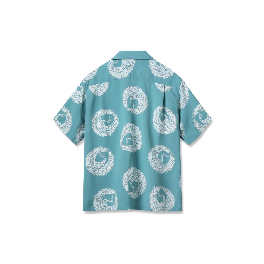 ORIENTAL BORDER S/S RAYON HAWAIIAN SHIRT - BLUE (SS39629) SUN SURF(サンサーフ) |  | 01