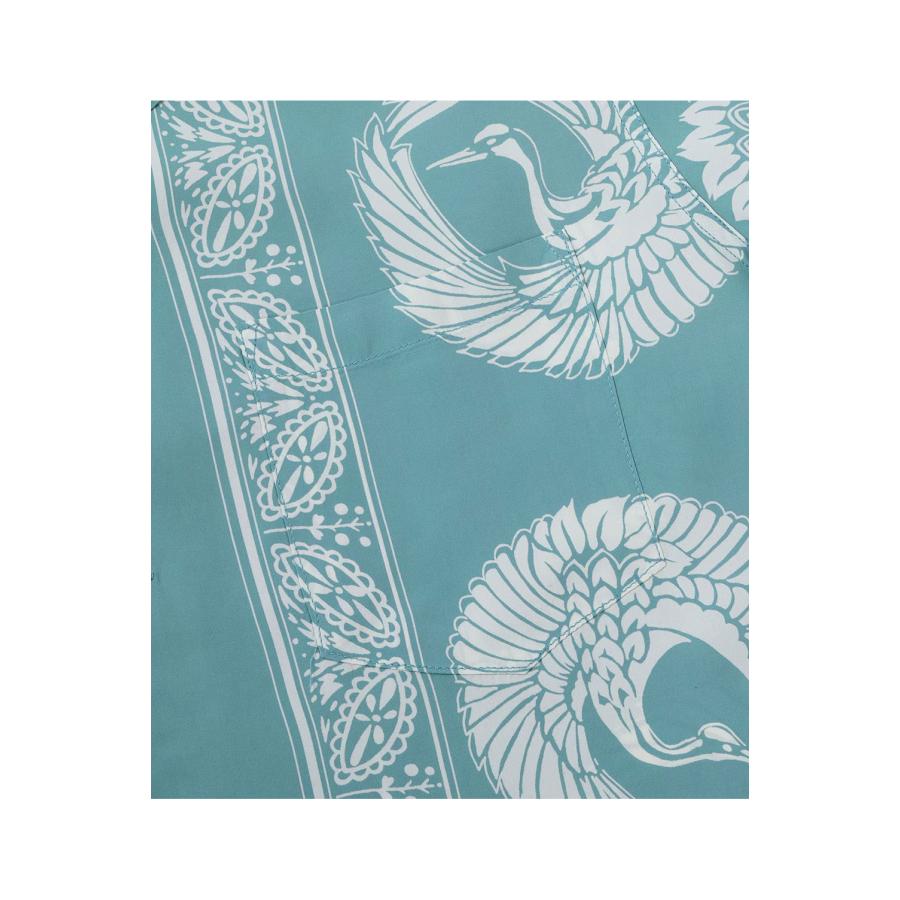 ORIENTAL BORDER S/S RAYON HAWAIIAN SHIRT - BLUE (SS39629) SUN SURF(サンサーフ) |  | 03