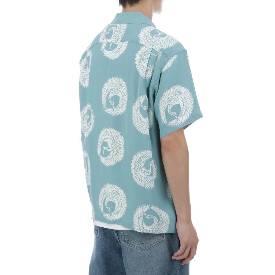 ORIENTAL BORDER S/S RAYON HAWAIIAN SHIRT - BLUE (SS39629) SUN SURF(サンサーフ) |  | 06