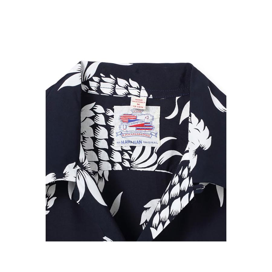 DUKE KAHANAMOKU / DUKE'S PINEAPPLE S/S RAYON HAWAIIAN SHIRT - NAVY (DK36201) SUN SURF(サンサーフ) |  | 01