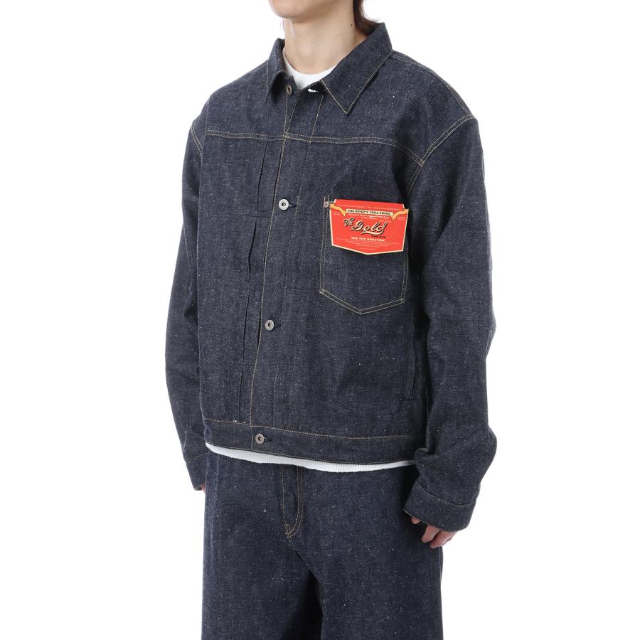 RECYCLED SUVIN COTTON YARAN 11.5oz DENIM BLOUSE WWII MODEL - N.NAVY (GL15860N) Gold(ゴールド) |  | 01