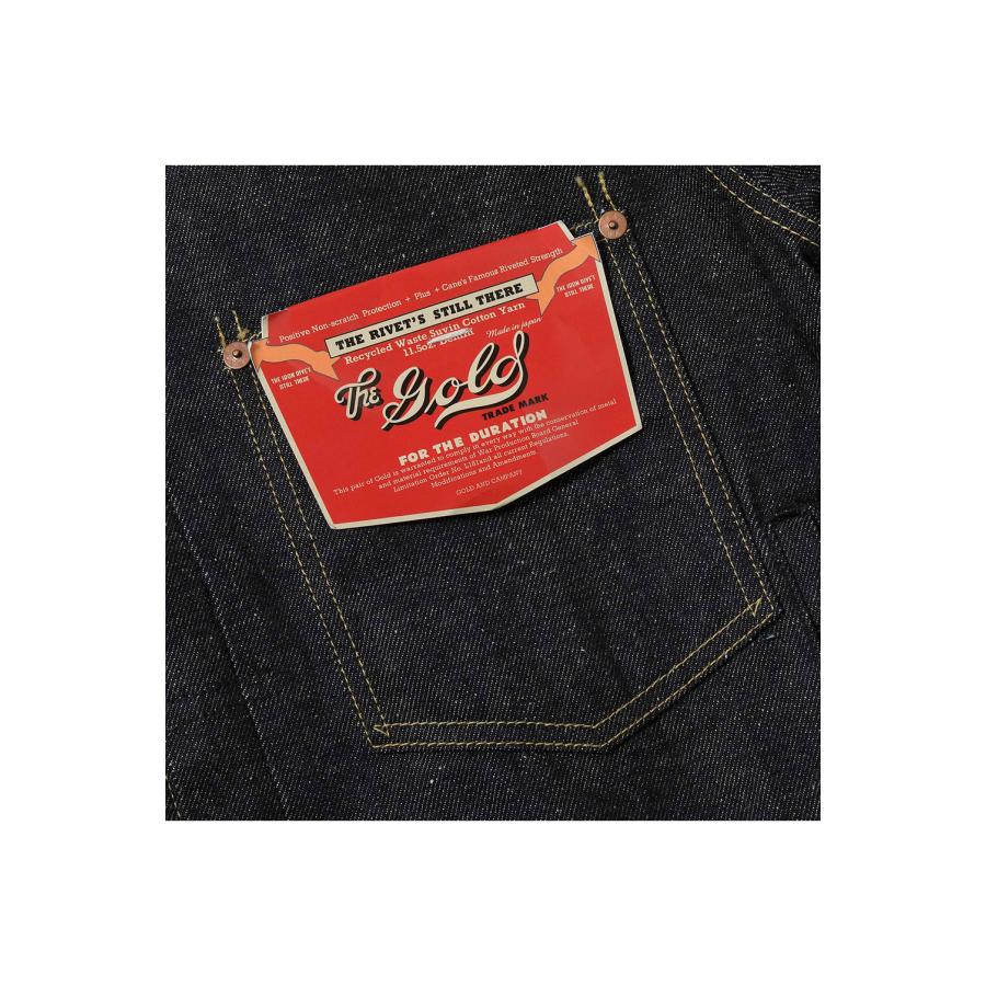 RECYCLED SUVIN COTTON YARAN 11.5oz DENIM BLOUSE WWII MODEL - N.NAVY (GL15860N) Gold(ゴールド) |  | 06