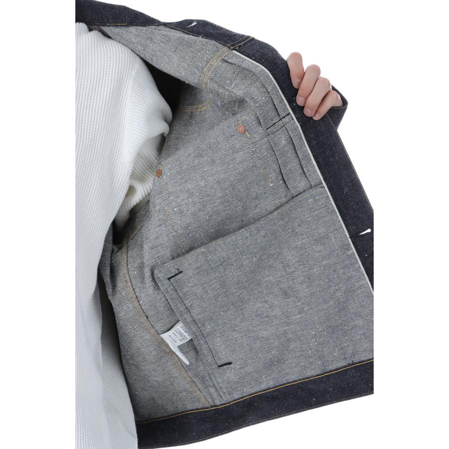 RECYCLED SUVIN COTTON YARAN 11.5oz DENIM BLOUSE WWII MODEL - N.NAVY (GL15860N) Gold(ゴールド) |  | 06