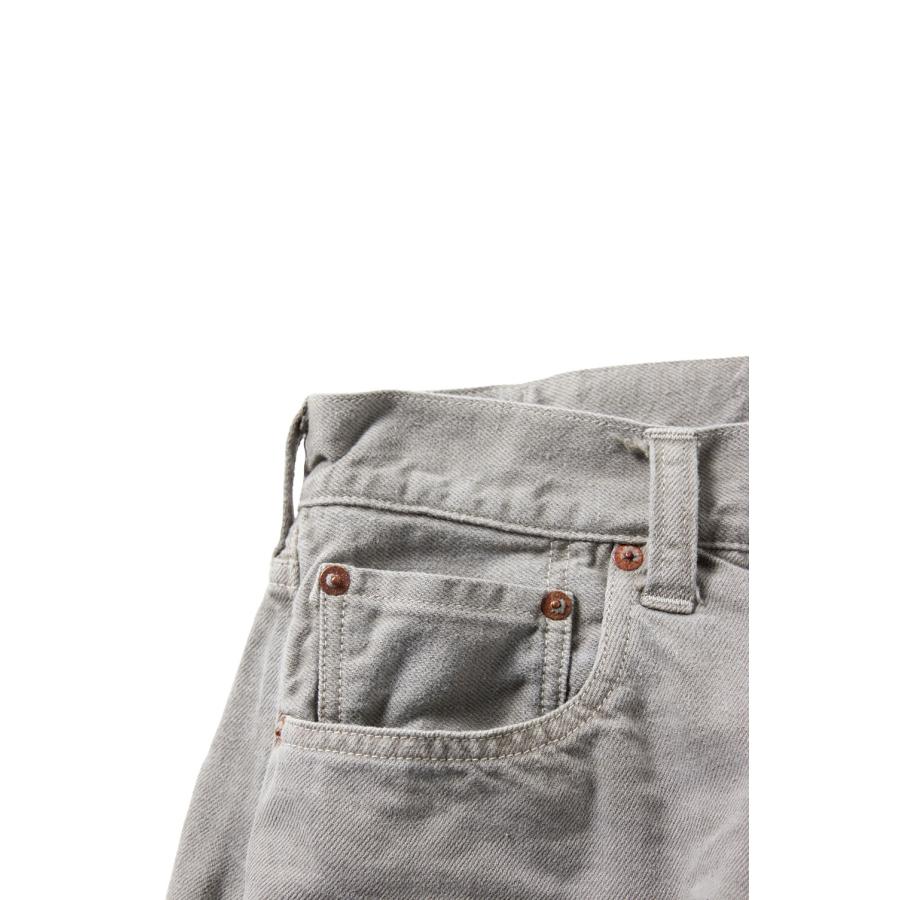 RECYCLED WASTE SUVIN COTTON YARI 11.50z. DENIM SPOCKET WIDE PANT'S VINTAGE WASHED - GRAY (GL42621H) Gold(ゴールド) |  | 02