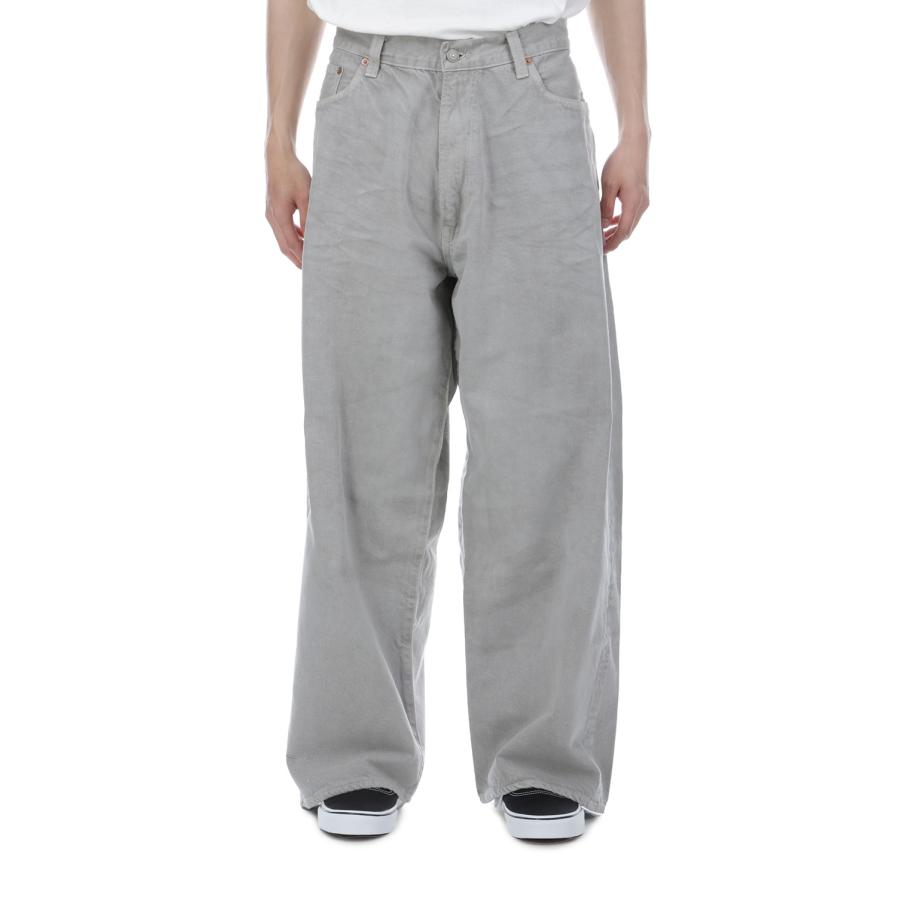 RECYCLED WASTE SUVIN COTTON YARI 11.50z. DENIM SPOCKET WIDE PANT'S VINTAGE WASHED - GRAY (GL42621H) Gold(ゴールド) |  | 04