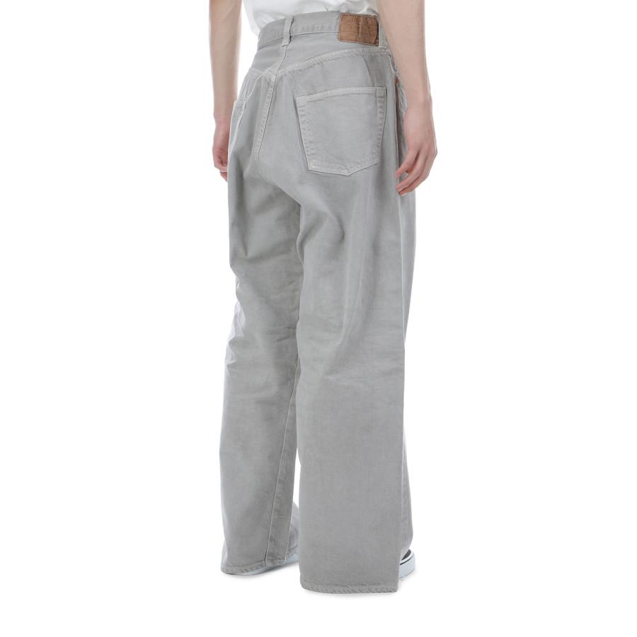 RECYCLED WASTE SUVIN COTTON YARI 11.50z. DENIM SPOCKET WIDE PANT'S VINTAGE WASHED - GRAY (GL42621H) Gold(ゴールド) |  | 06