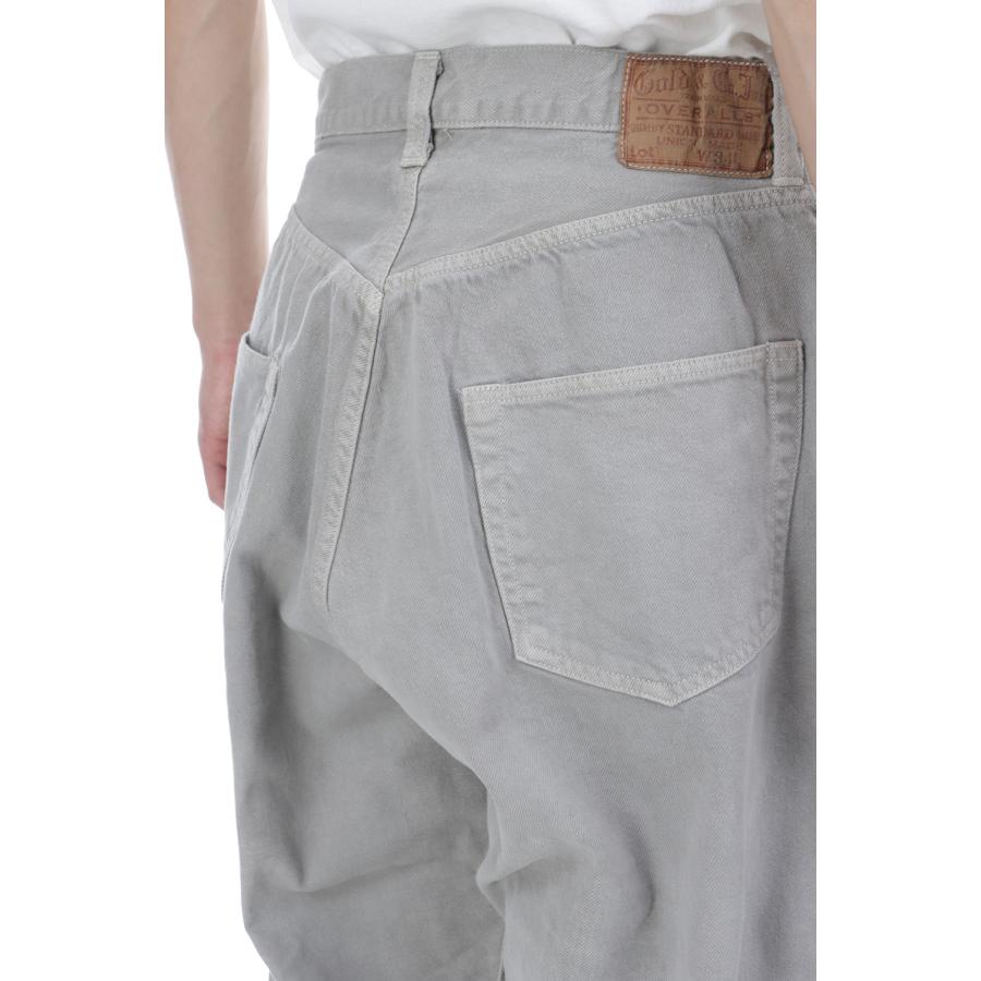 RECYCLED WASTE SUVIN COTTON YARI 11.50z. DENIM SPOCKET WIDE PANT'S VINTAGE WASHED - GRAY (GL42621H) Gold(ゴールド) |  | 07