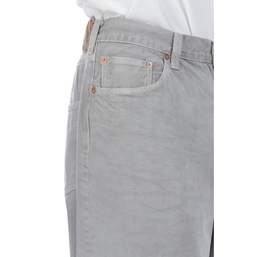 RECYCLED WASTE SUVIN COTTON YARI 11.50z. DENIM SPOCKET WIDE PANT'S VINTAGE WASHED - GRAY (GL42621H) Gold(ゴールド) |  | 08