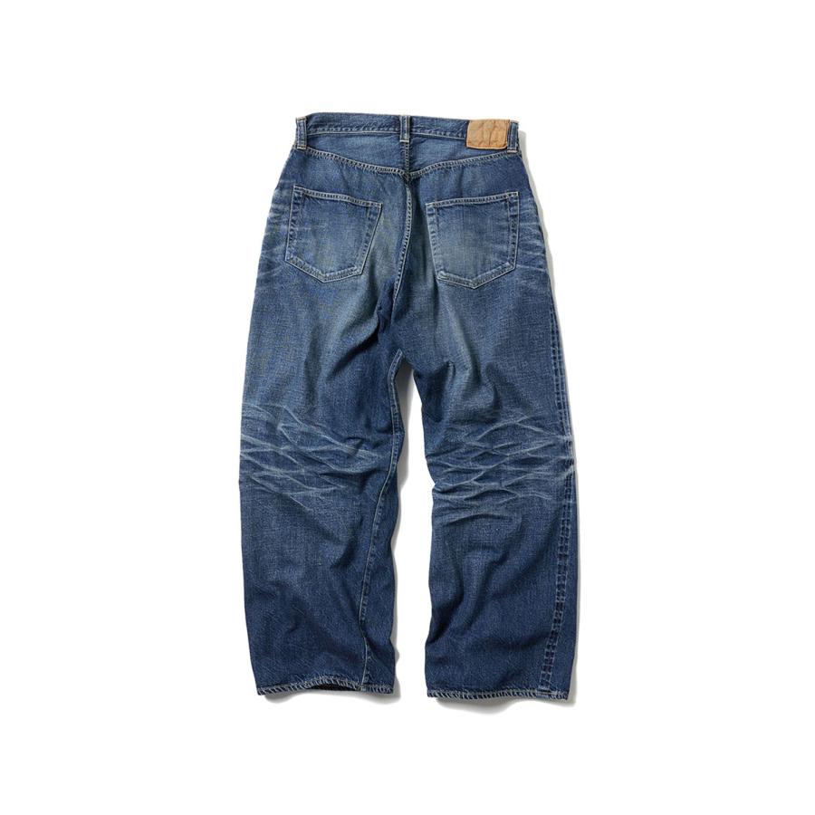 RECYCLED WASTE SUVIN COTTON YARI 11.50z. DENIM SPOCKET WIDE PANT'S VINTAGE WASHED - NAVY (GL42621H) Gold(ゴールド) |  | 01