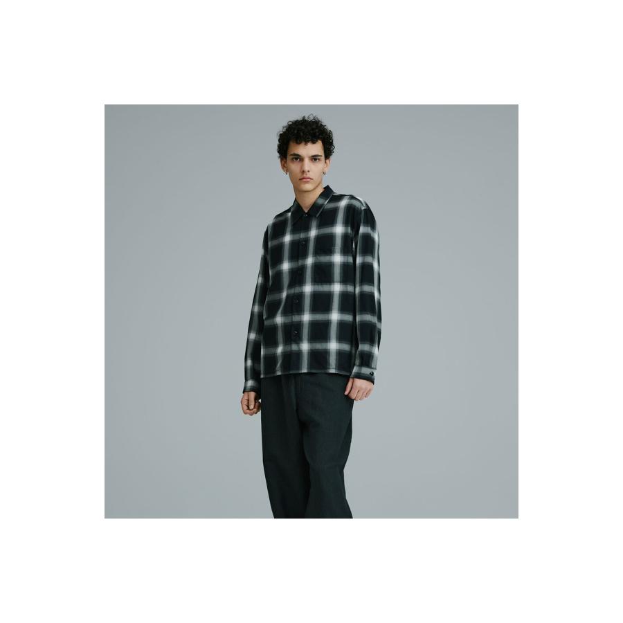 WOOL Super 140' TROPICAL OPEN SHIRT - BLACK (GL29647) Gold(ゴールド) |  | 04