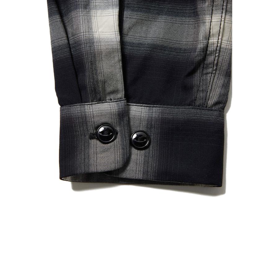 WOOL Super 140' TROPICAL OPEN SHIRT - BLACK (GL29647) Gold(ゴールド) |  | 05