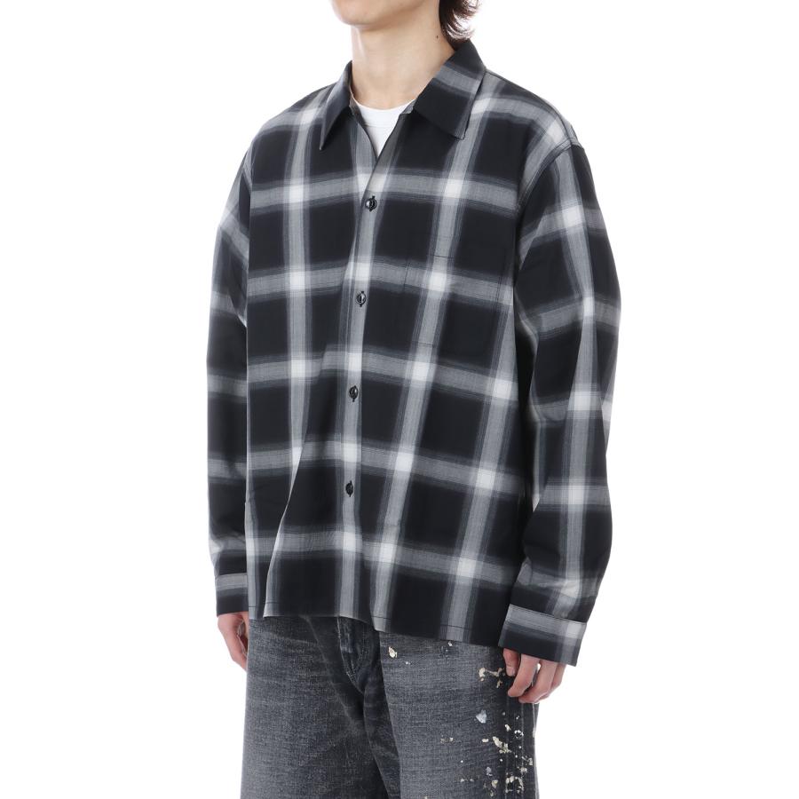 【P10倍】【SALE】WOOL Super 140' TROPICAL OPEN SHIRT - BLACK (GL29647) Gold(ゴールド) |  | 07