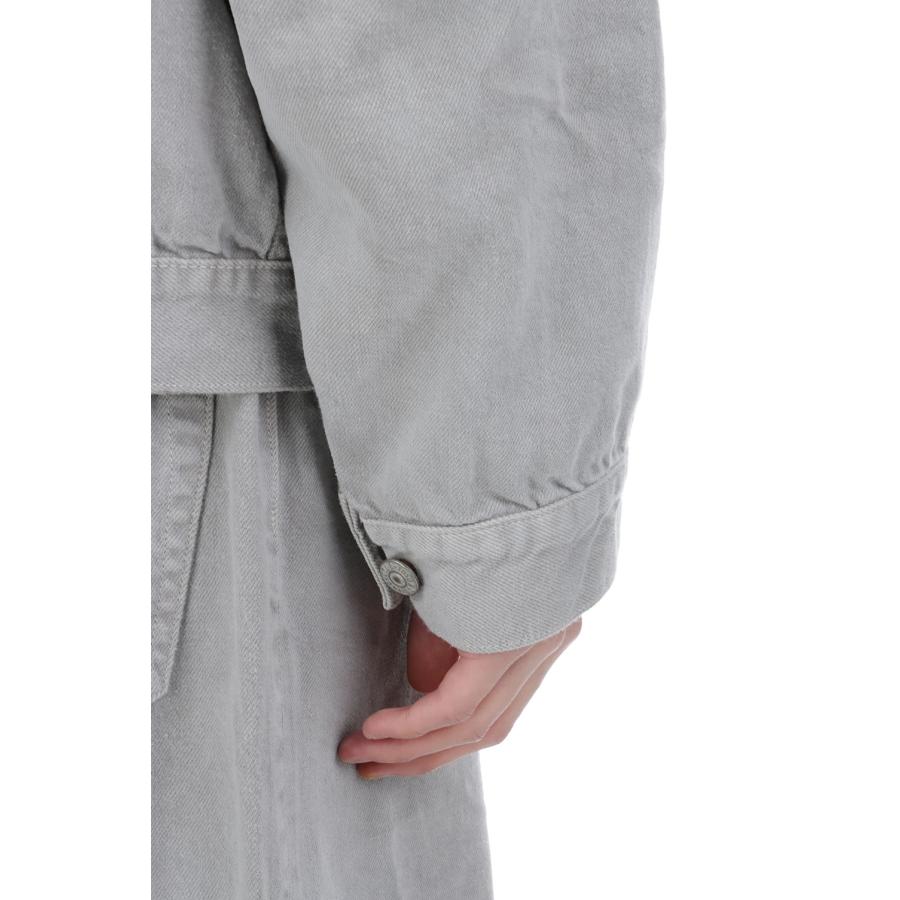 RECYCLED WASTE SUVIN COTTON YARN 11.5oz. DENIM BLOUSE VINTAGE WASHED - GRAY (GL15861H) Gold(ゴールド) |  | 07