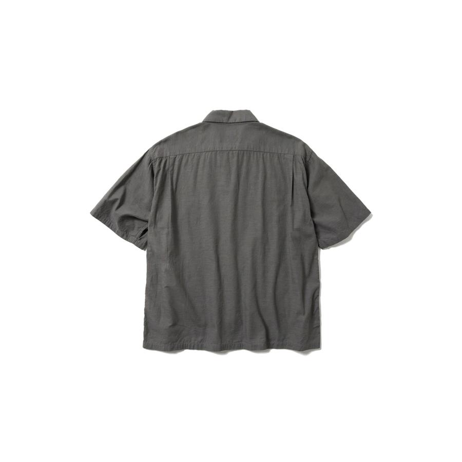 VAT DYE CHAMBRAY SAS ZIP SHIRTS - GRAY (GL39650) Gold(ゴールド) |  | 01