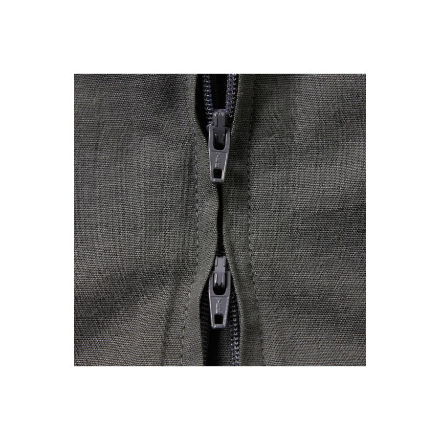 VAT DYE CHAMBRAY SAS ZIP SHIRTS - GRAY (GL39650) Gold(ゴールド) |  | 02