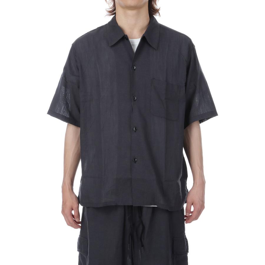 【SALE】SELVEDGE OXFORD S/S OPEN SHIRT - BLACK (GL39649) Gold(ゴールド) |  | 04