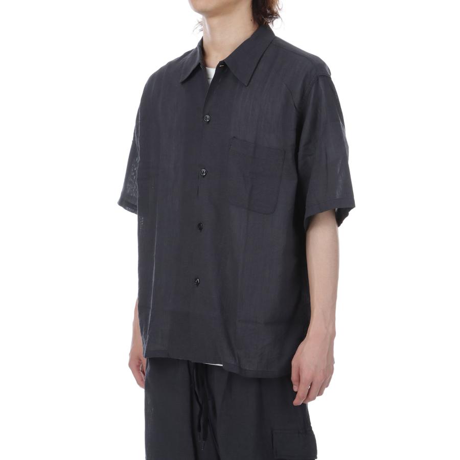 【SALE】SELVEDGE OXFORD S/S OPEN SHIRT - BLACK (GL39649) Gold(ゴールド) |  | 05