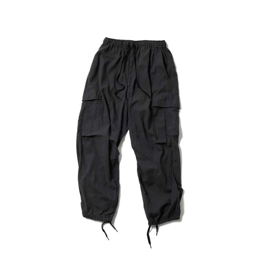 SELVEDGE OXFORD EASY CARGO PANTS - BLACK (GL42619) Gold(ゴールド) | 