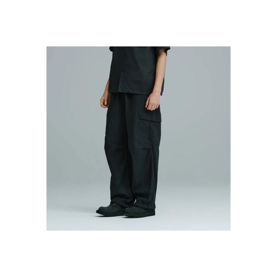 SELVEDGE OXFORD EASY CARGO PANTS - BLACK (GL42619) Gold(ゴールド) |  | 04
