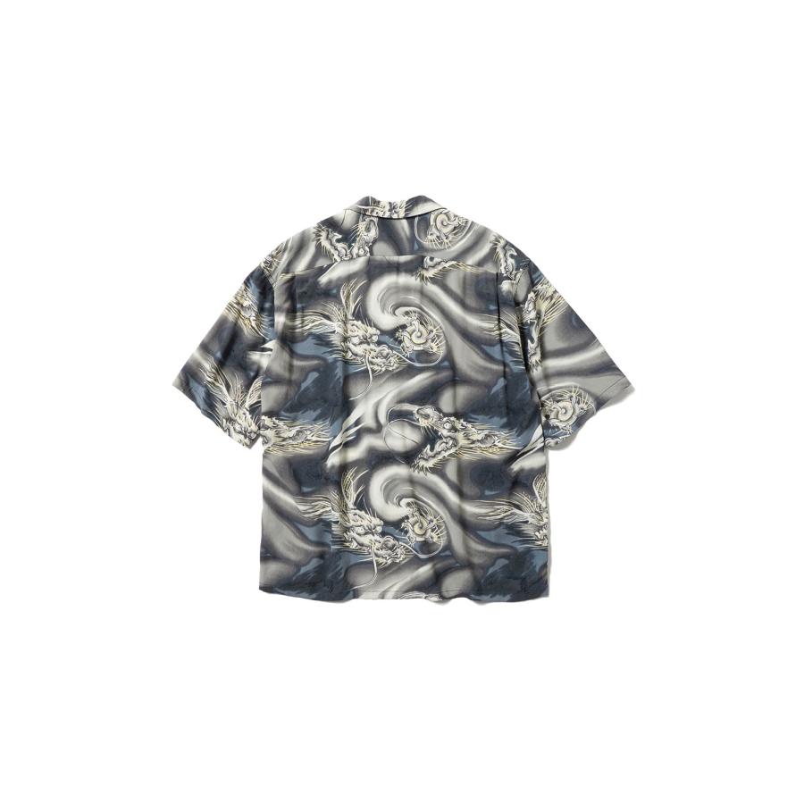 ALOHA SHIRT DRAGON - BLACK (GL39653) Gold(ゴールド) |  | 01