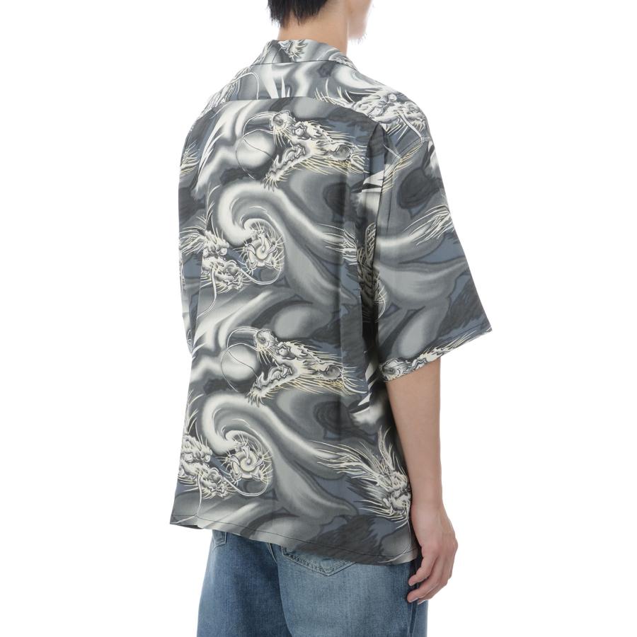 ALOHA SHIRT DRAGON - BLACK (GL39653) Gold(ゴールド) |  | 06