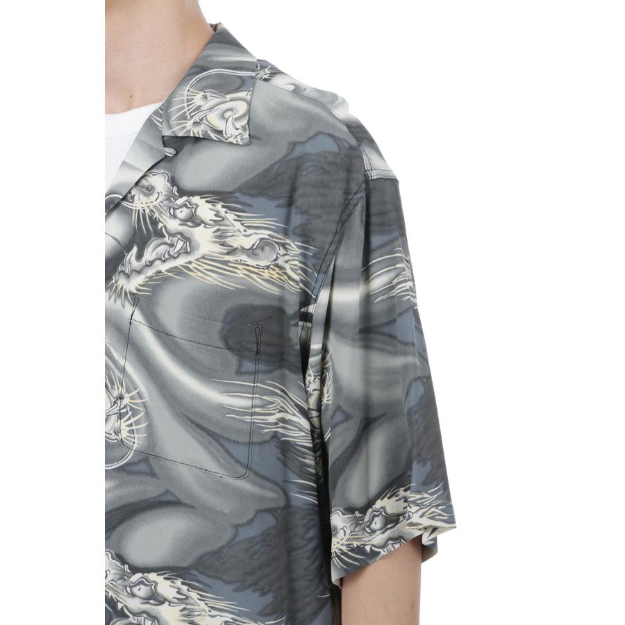 ALOHA SHIRT DRAGON - BLACK (GL39653) Gold(ゴールド) |  | 07