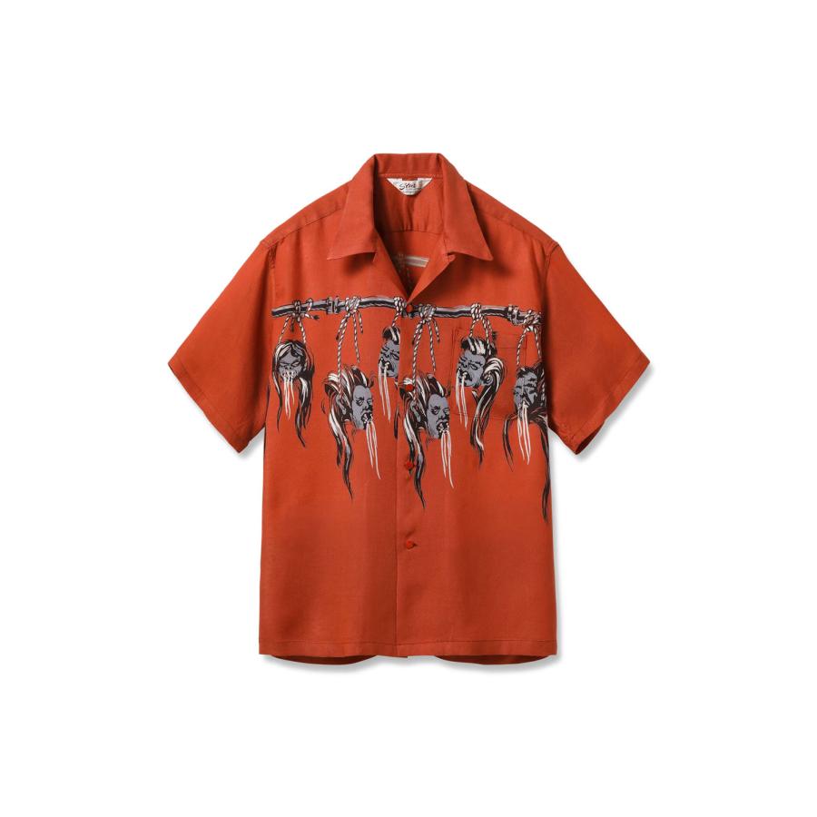 SURUKEN HEAD HOPSAK RAYON S/S / RED (SH39705) STAR OF HOLLYWOOD(スターオブハリウッド) | 