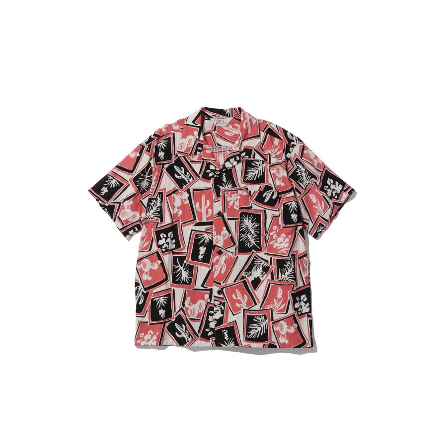 CACTUS DOBBY S/S / BLACK (SH39718) STAR OF HOLLYWOOD(スターオブハリウッド) | 