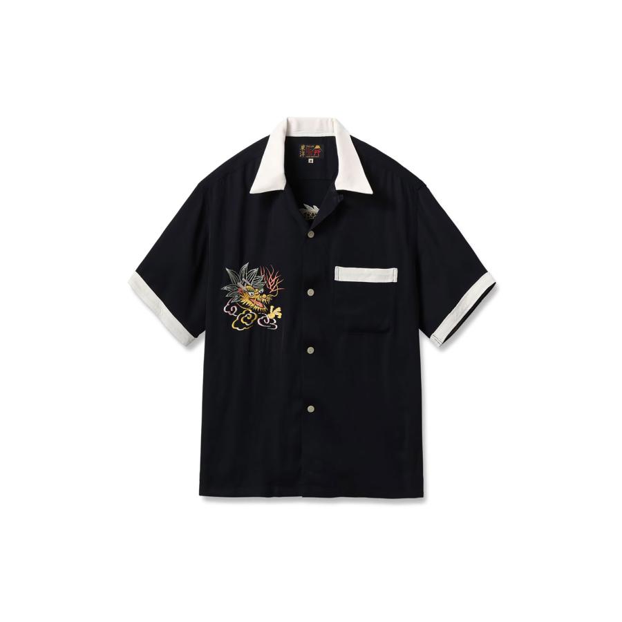 SUKA SHIRTS DRAGON / BLACK (TT39701) TAILOR TOYO(テーラートーヨー) | 